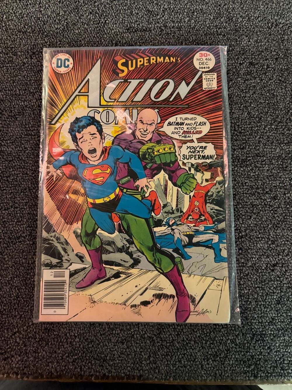 DC Comics Action Comics No. 466 Superman December 1976 Comic Book